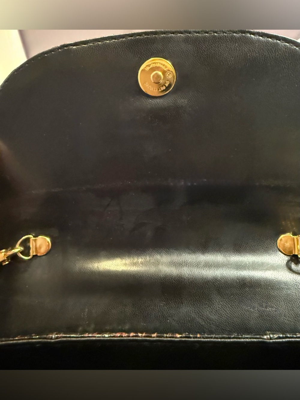VINTAGE J. Renee Black Snakeskin Crossbody Bag - NO CA SHIPPING - Picture 9 of 13